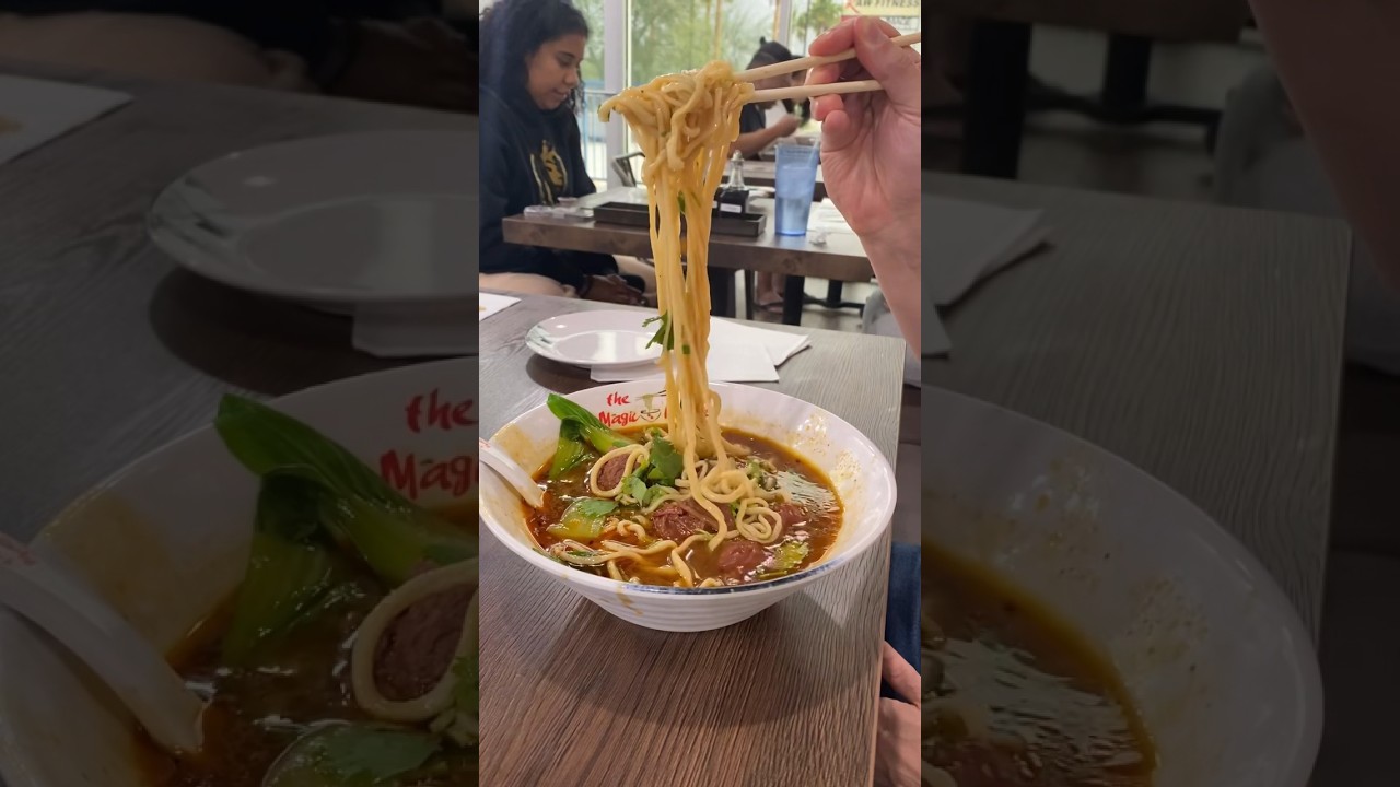 Noodles at The Magic Noodle #noodles #szechuan #flatnoodles #lasvegas #lasvegasfood #chinesenoodles
