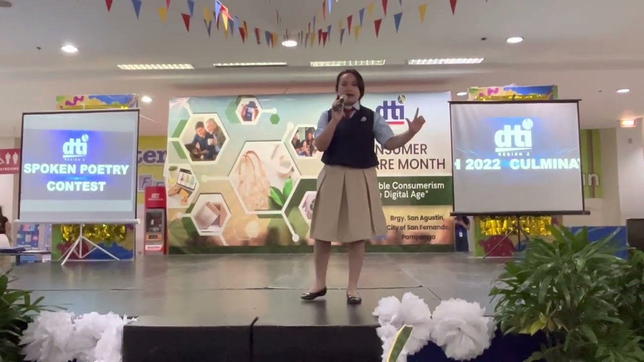 SPOKEN POETRY CONTEST FIRST PLACE WINNER - TARLAC  MONTESSORI  SCHOOL