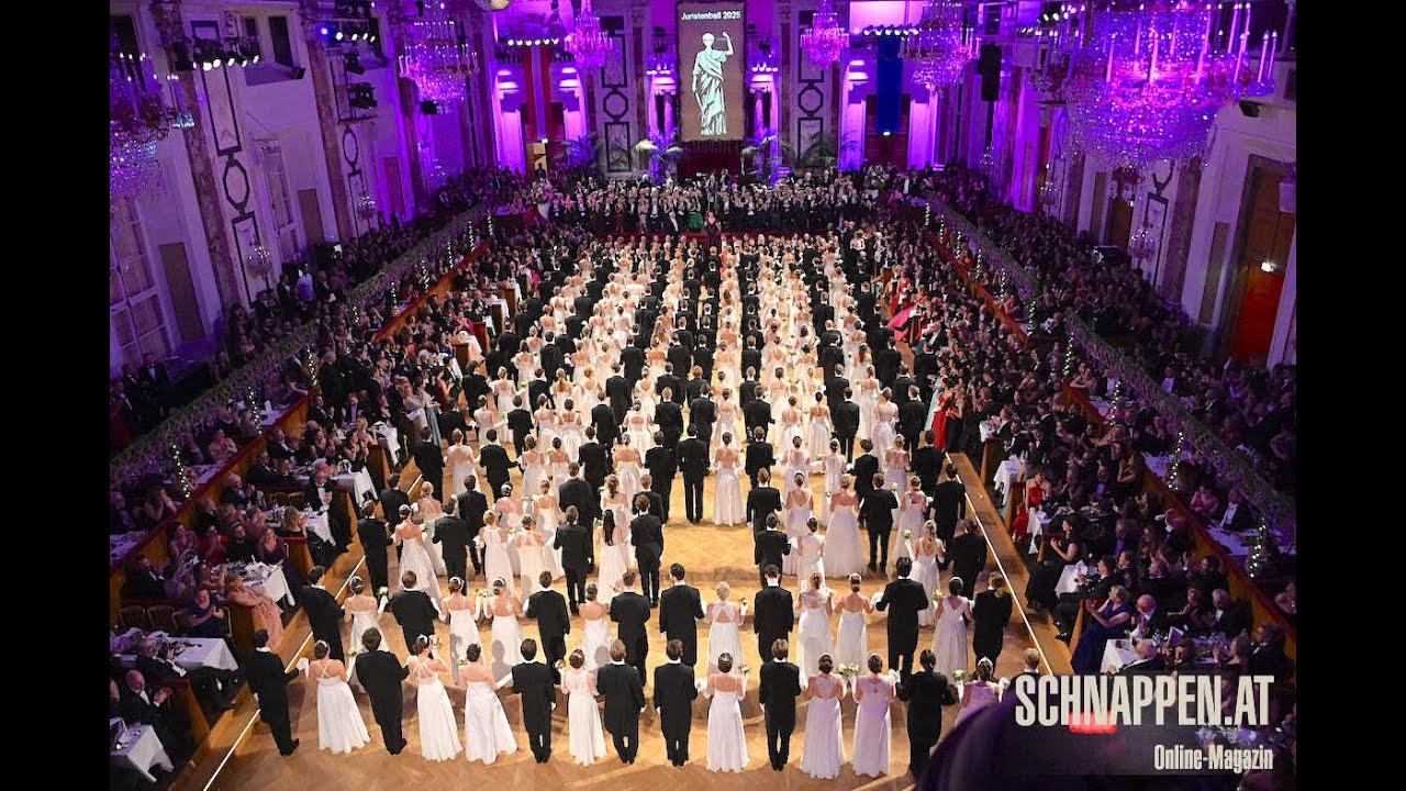 Juristenball 2025: 102 Debütantenpaare und die Juristenball-Polka. Mehr auf https://schnappen.at