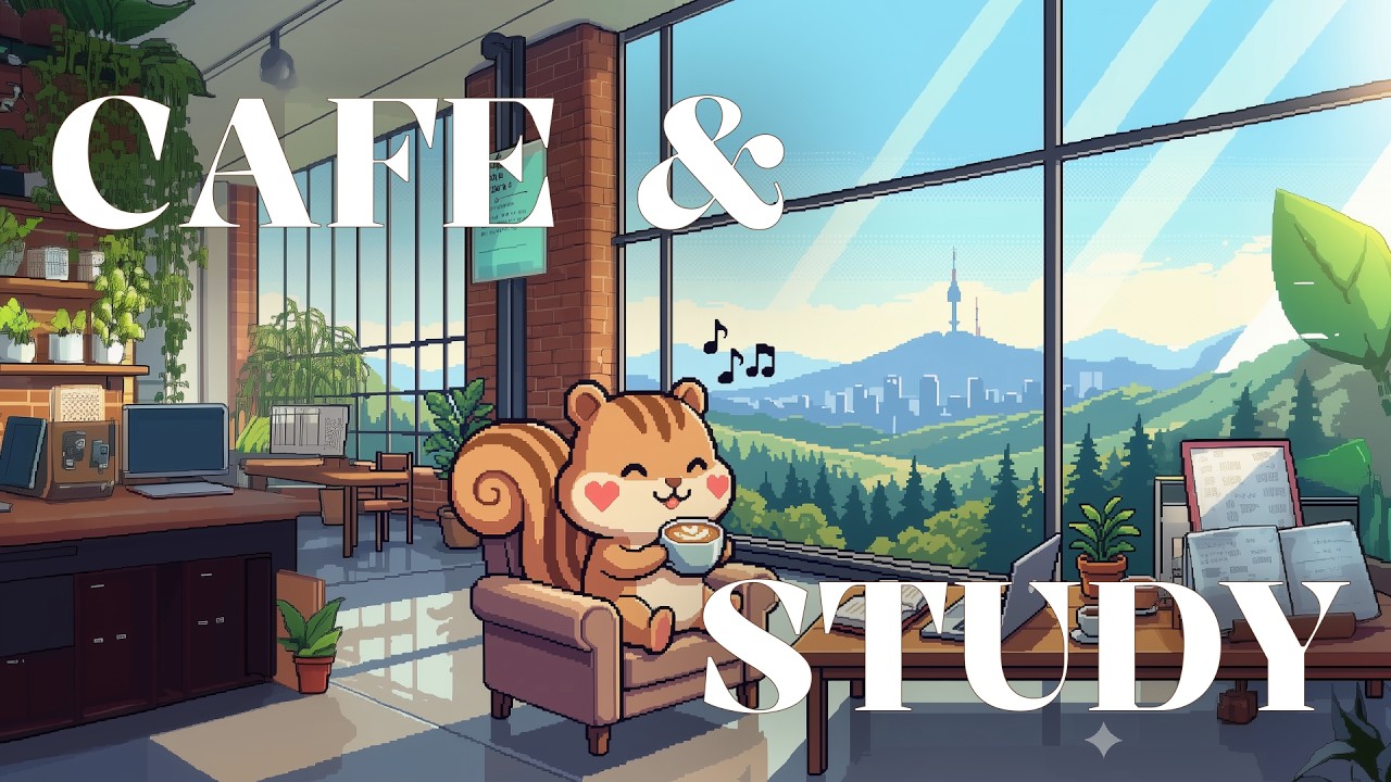 Cafe & Study Playlist ☕ 통유리창 카페에서 책 읽으며 듣는 그루브 팝 | Cafe Background Music
