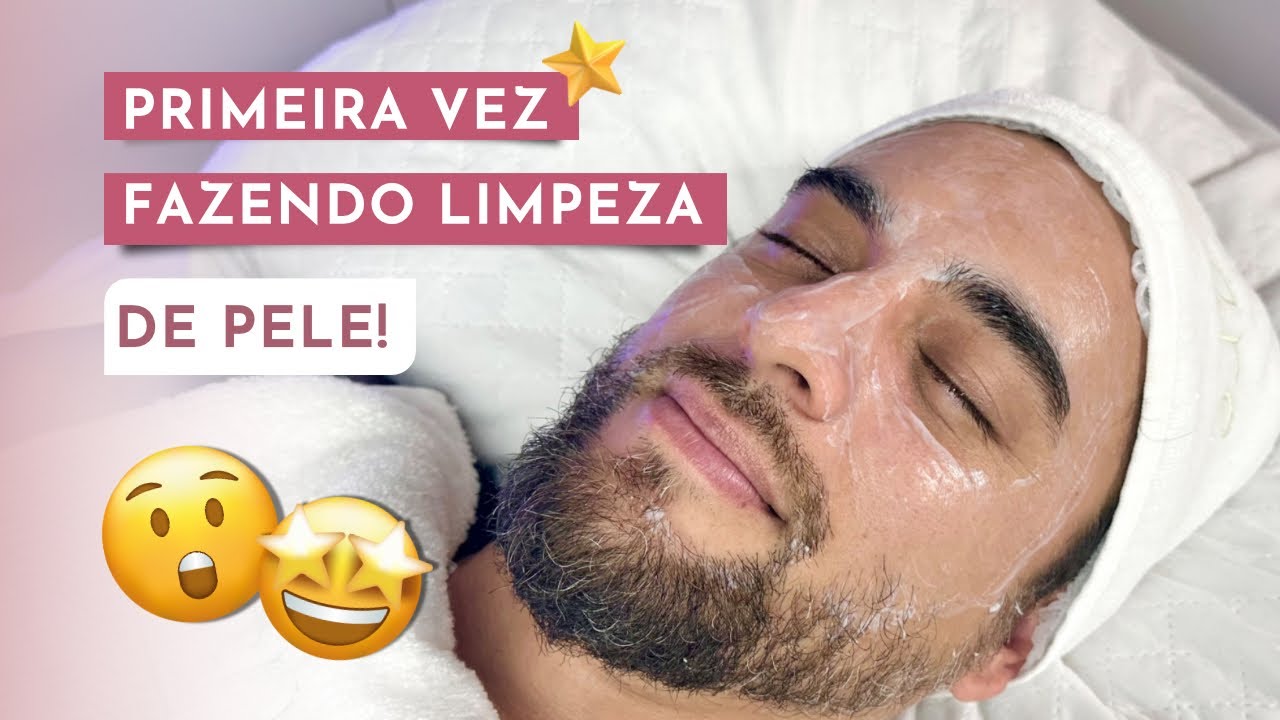 LIMPEZA DE PELE PROFISSIONAL EM PELE MASCULINA