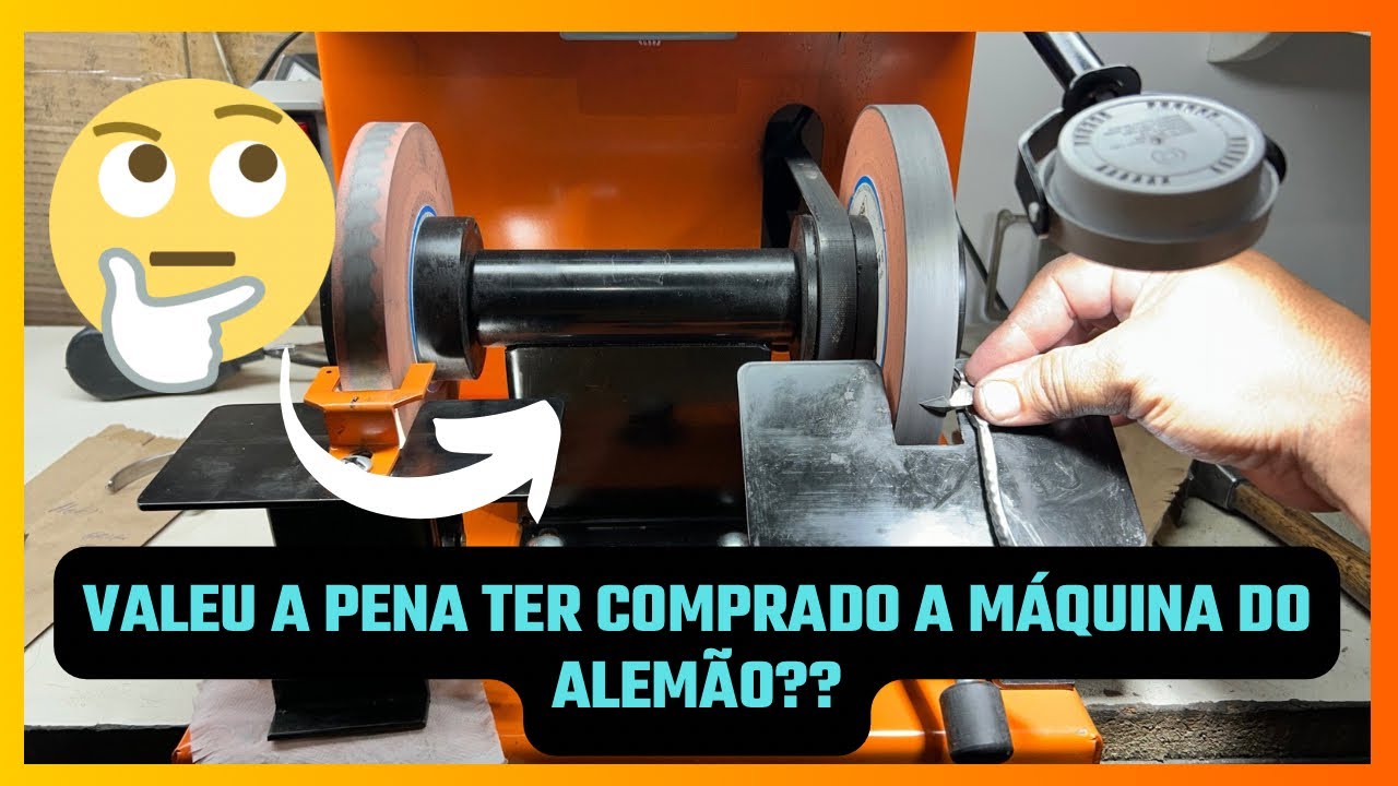 Valeu a pena ter comprado a m&aacute;quina do alem&atilde;o?? #afia&ccedil;&atilde;o #afiador #empreendedorismo #alemao #dicas