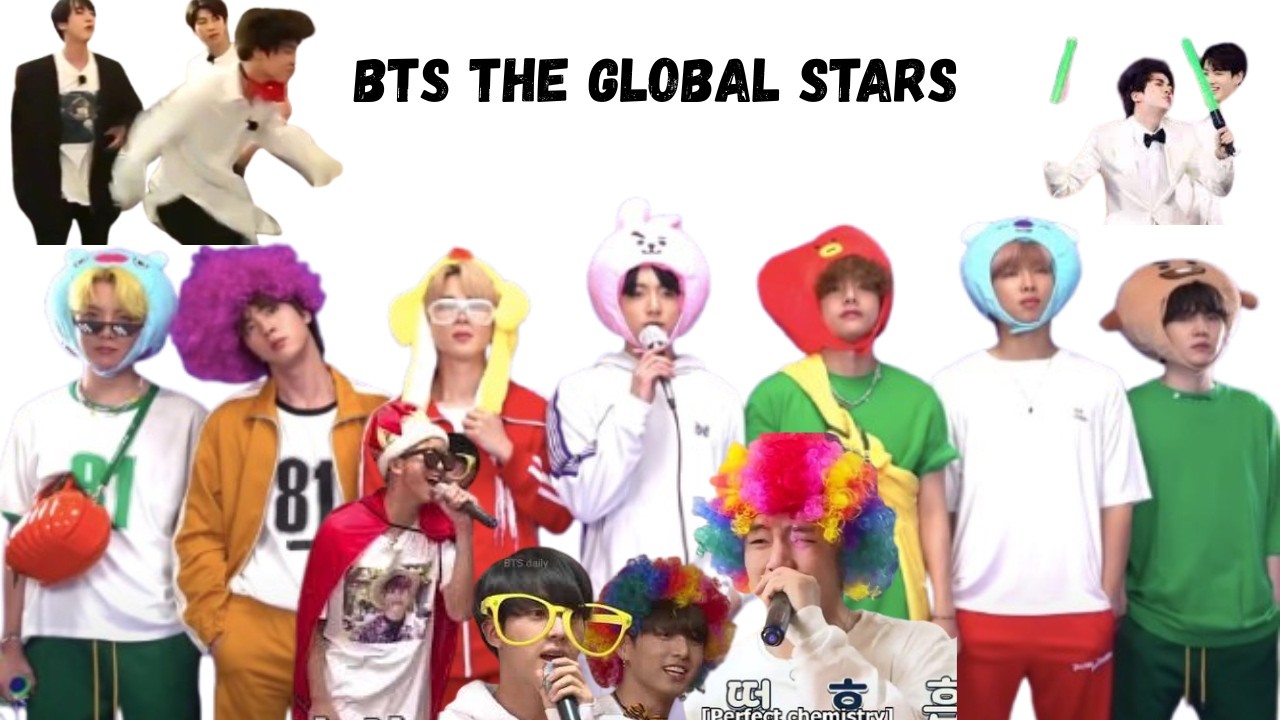 BTS FORGETTING THAT THEY ARE GLOBAL SUPERSTARS FOR STRAIGHT 14 MINUTES .