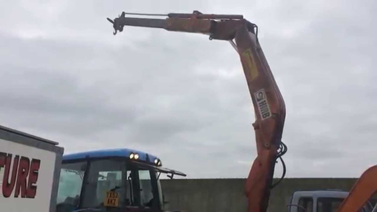 home made HIAB crane for tractor