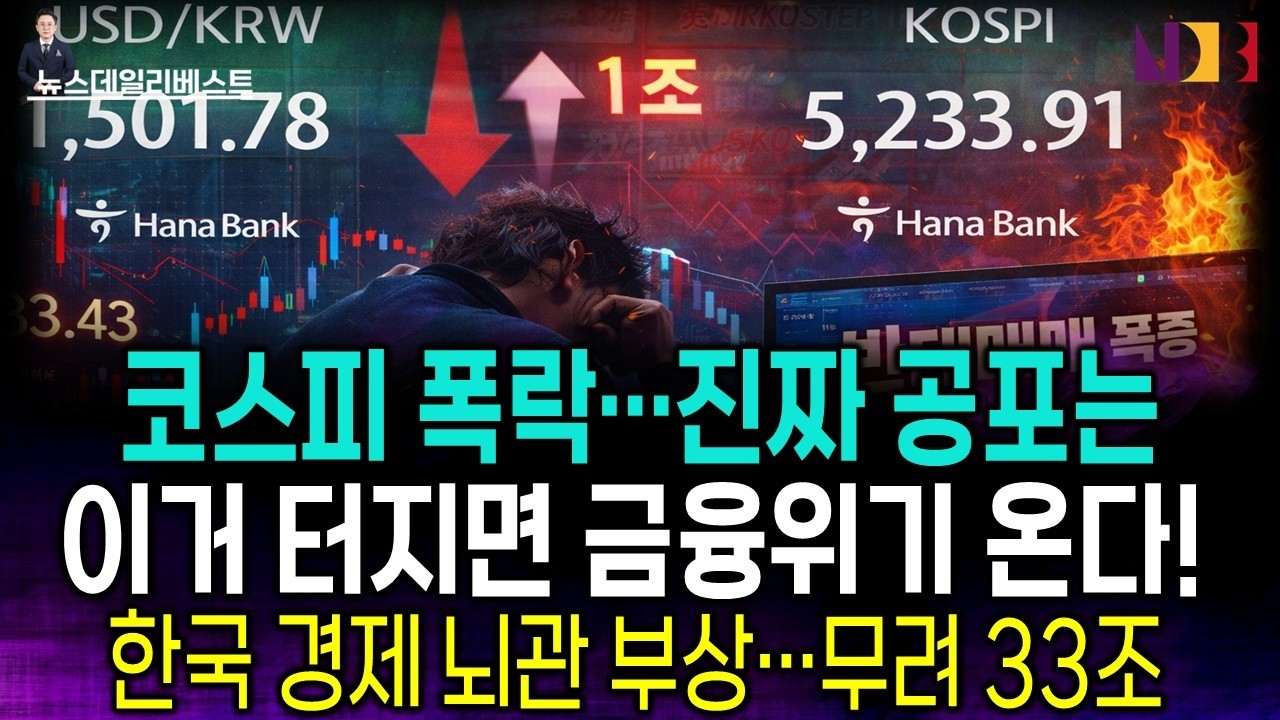 코스피 폭락보다 더 무서운 것… 이거 터지면 금융 위기!