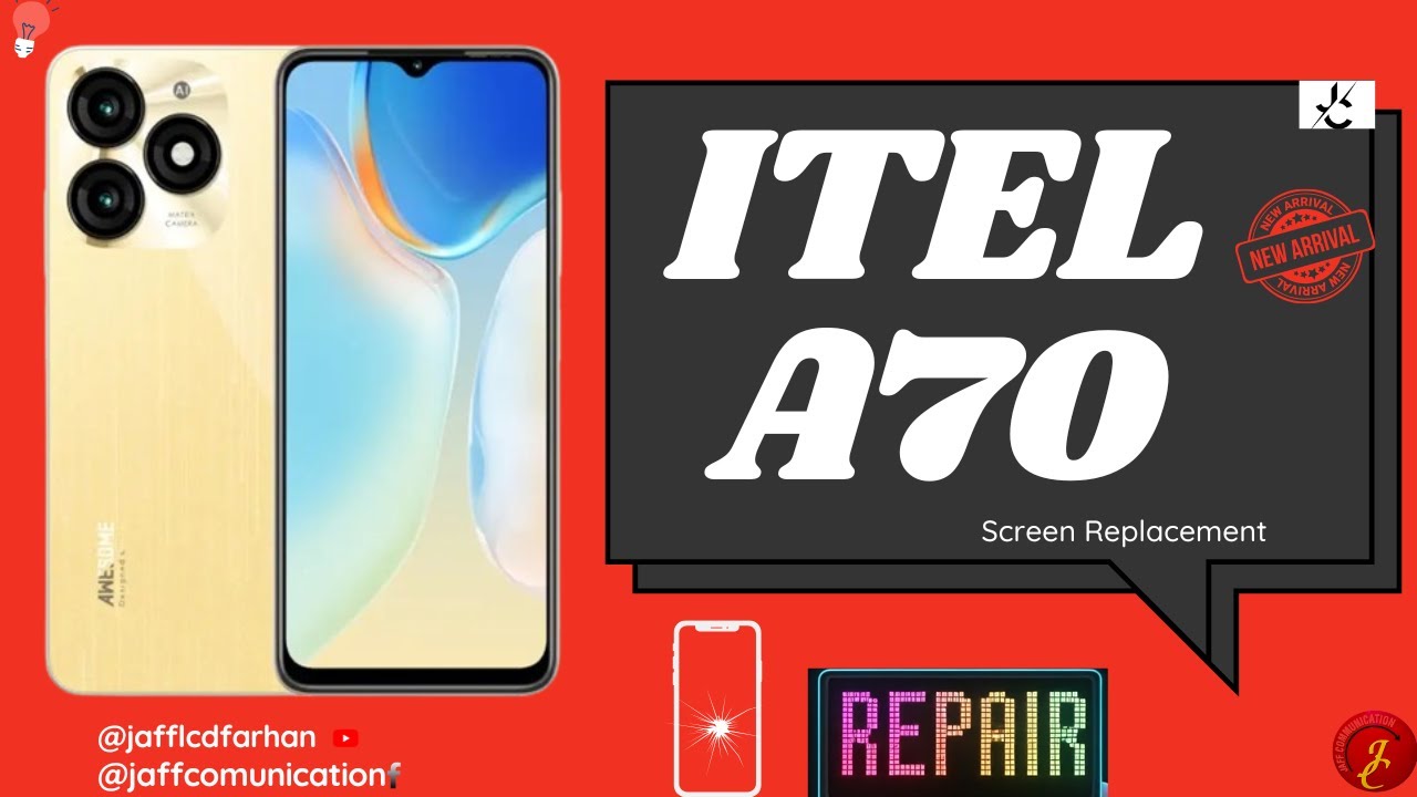 iTel A70 A665L Screen Replacement Display change You NEED To Know! #jafflcdfarhan #youtube