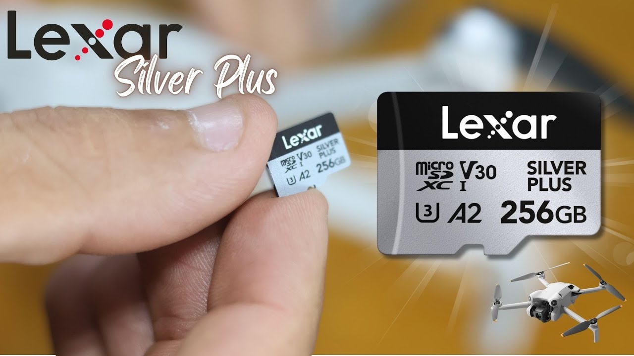CARTÃO DE MEMÓRIA LEXAR SILVER PLUS, O MELHOR PARA DRONES E CAMERAS DE AÇÃO.