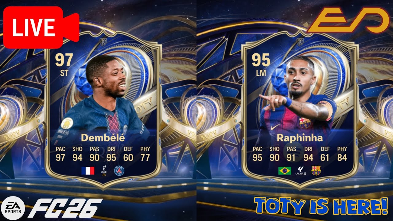 82x25's TODAY? FULL TOTY IS GRIND! EAFC 26 LIVESTREAM