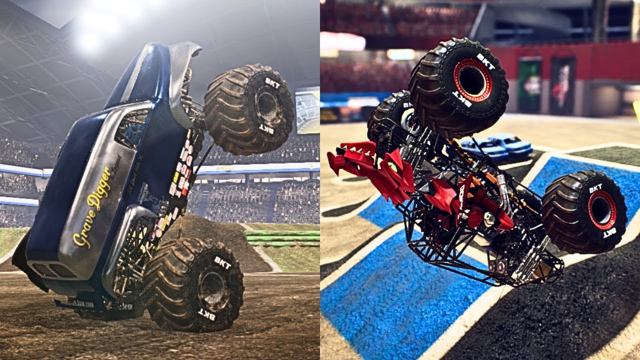 MONSTER JAM STEEL TITANS Freestyle BEST MOMENTS Part 2
