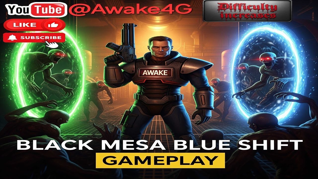 🔴Black Mesa Blue Shift Live: First Playthrough Increased Difficulty [Part#2]