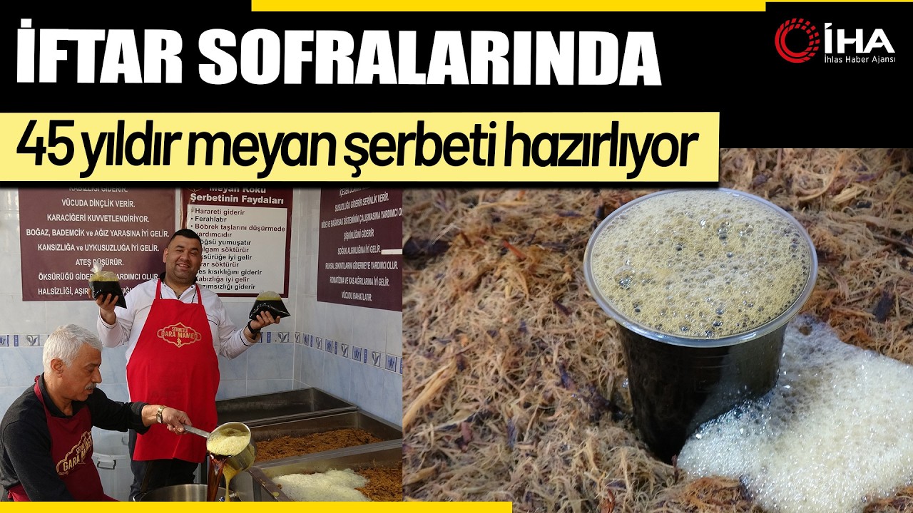 45 Yıldır Aynı Yöntemle Meyan Şerbeti Hazırlıyor