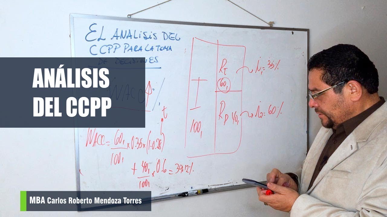 ANÁLISIS PARA LA TOMA DE DECISIONES - ANÁLISIS DEL COSTO DE CAPITAL PROMEDIO PONDERADO