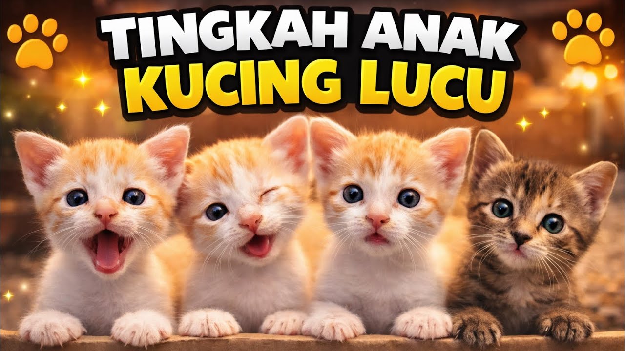 TINGKAH ANAK KUCING LUCU #kittens #catvideos #catfunny 