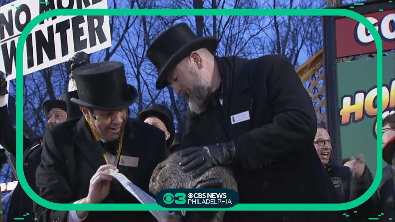 Watch: Punxsutawney Phil delivers his Groundhog Day 2024 forecast