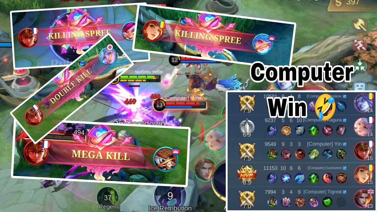 I GUESS YOU CANNOT WIN AI TRAINING MODE IN ML #mobilelegends
