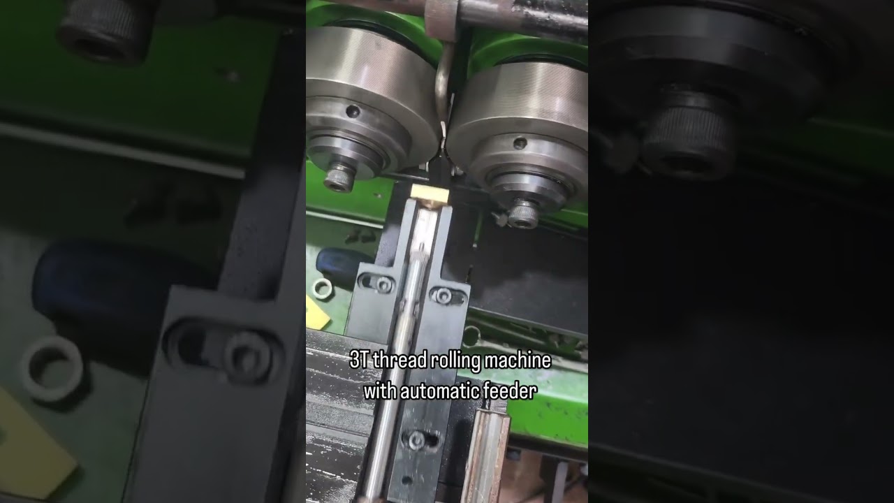 3T thread rolling machine with automatic feeder #knurling#cnc#machine#screws#threadrollingmachine