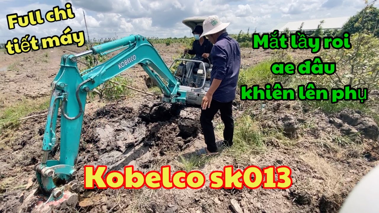 Phần1 XECUỐC KOBELCO sK 013, Full chi tiết xe cho mọi người xem Excavator, Crane,(NGHIA XECUỐC VLOG)