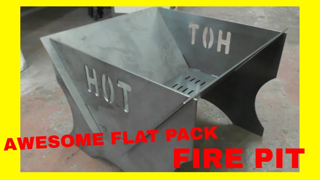 Your Very Own FLAT PACK FIRE PIT (cnc plasma cut )