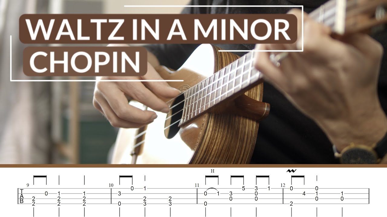 Waltz In A Minor B.150 - Chopin | Ukulele Fingerstyle Tab