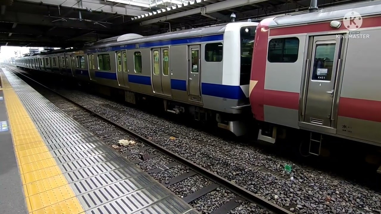 5/31.＃常磐線＃勝田駅　での　＃連結　＃E531系　同士。＃赤電