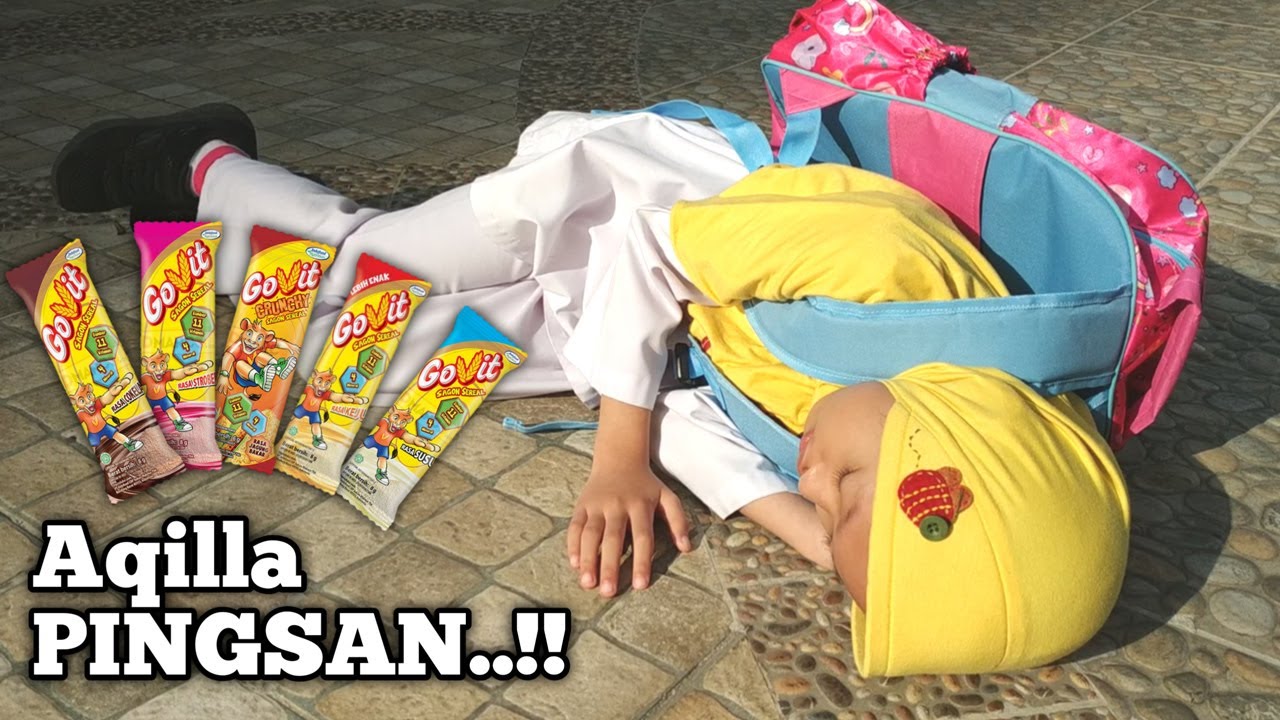 Drama - Gawat Aqilla Pingsan 😭 Makan Seru Pakai GoVit | Aqilla's Diary