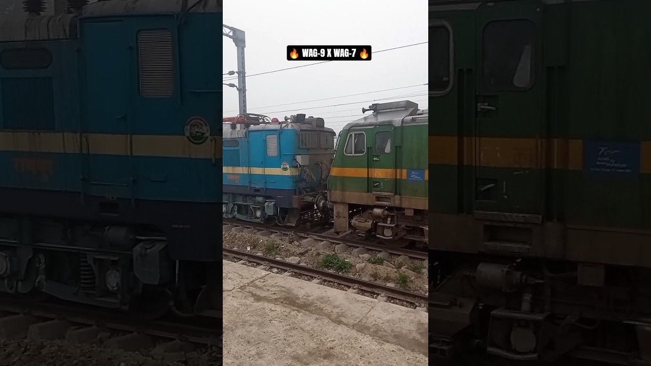 WAG-9 X WAG-7 🔥|| Powerful Goods Locomotive || 