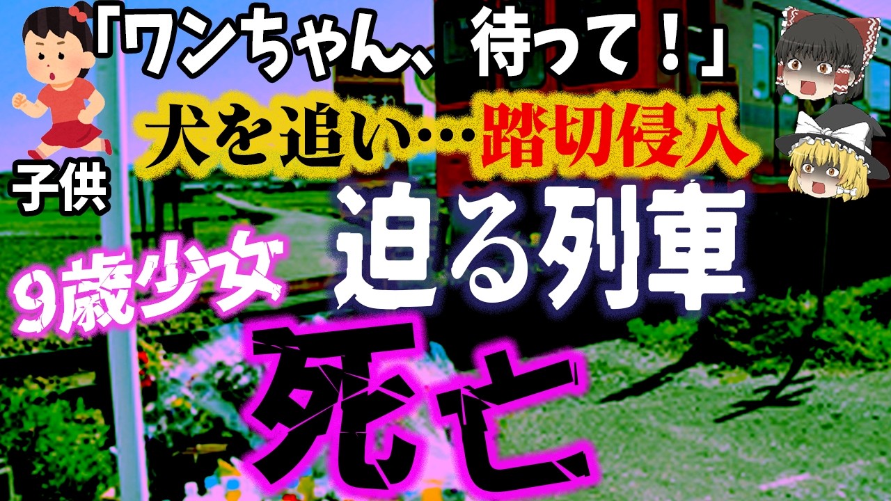 【命を奪った踏切】犬を追って遮断器のない踏切へ…9歳少女死亡！第4種踏切の悲劇「上信電鉄踏切事故」【ゆっくり解説】