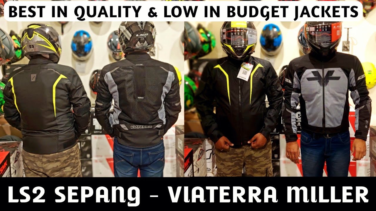VIATERRA MILLER COMPLETE MESH JACKET, LS2 SEPANG ALL WEATHER JACKET, WITH ALL LEVEL 2 ARMOUR