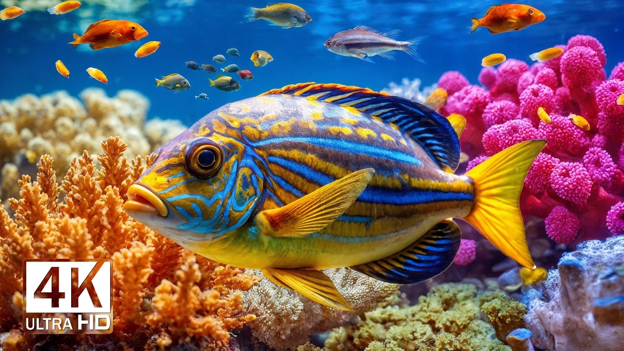 The Best 4K Aquarium – Explore a Dreamy Underwater Scene with Vibrant Corals and Jellyfish