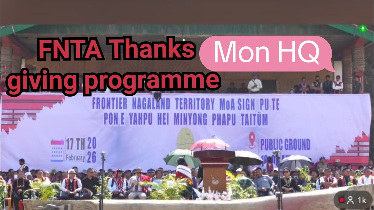 ENPO FNT MoA Sign Thanks giving programme /Mon HQ Public ground ❤️