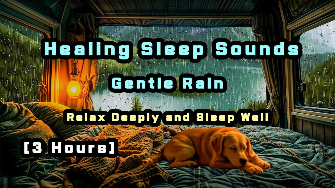 The Soft Sound of Rain that Helps You Sleep Comfortably | Relax Deeply and Sleep Well.