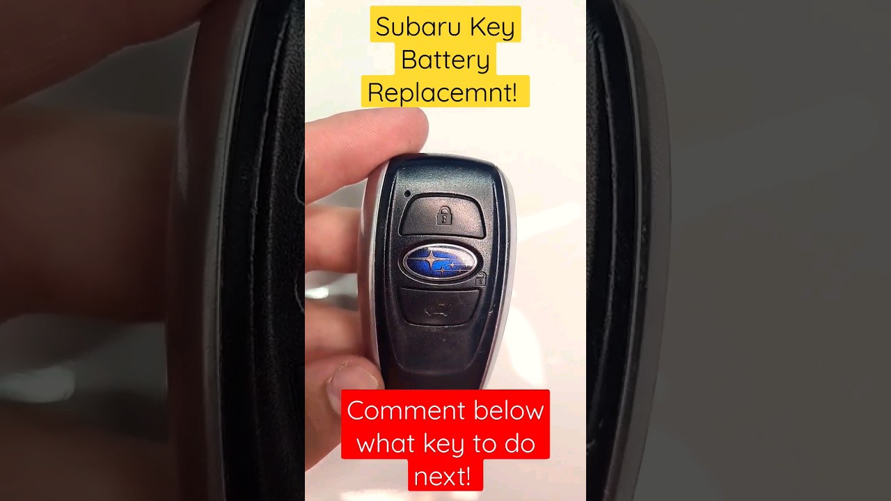 How to replace the key battery for your Subaru! CR2032