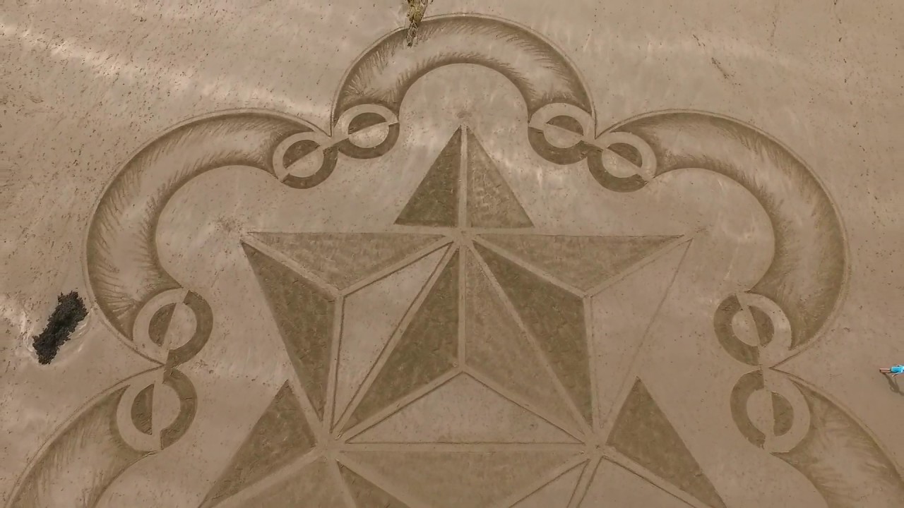 Sand Circle of a Crop Circle