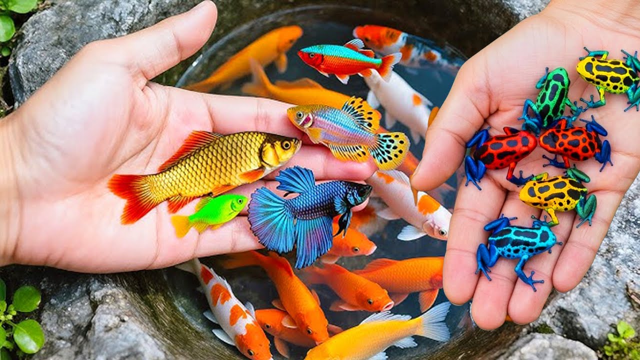 Unexpected! Koi & Betta Galaxy Found in Big Color Egg