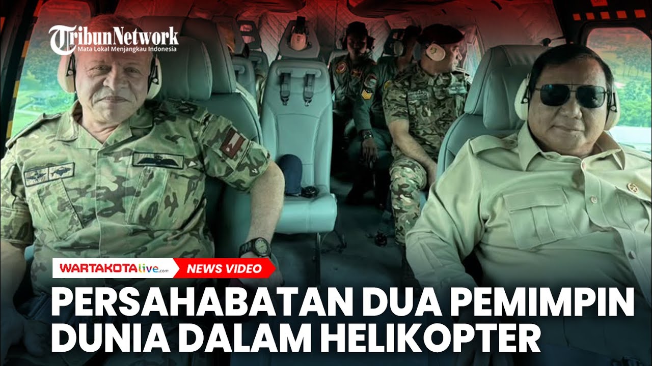 Senyum Prabowo dan Raja Abdullah II dalam Helikopter: Persahabatan Dua Pemimpin Dunia