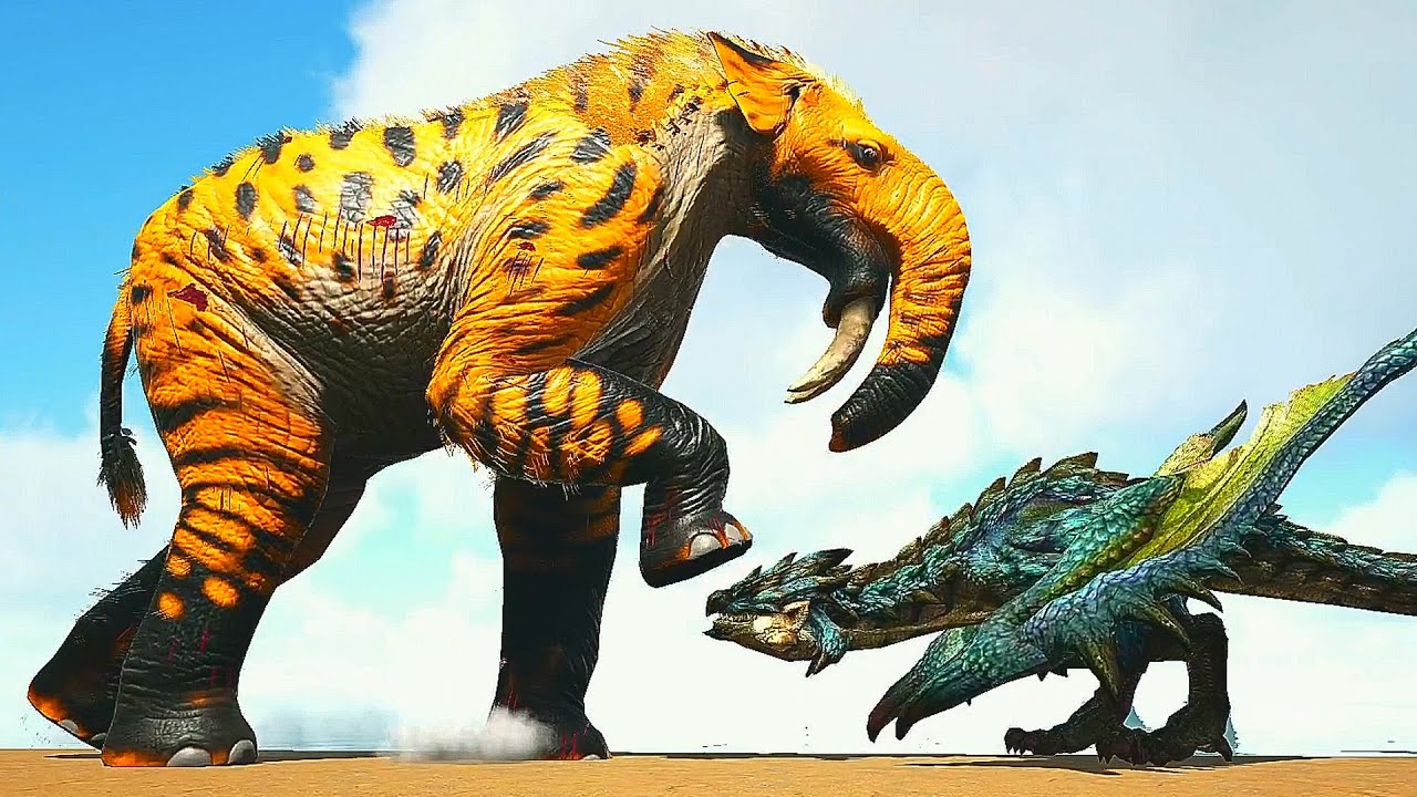 Ark Survival - DEINOTHERIUM vs MONSTER HUNTER CREATURES [Ep.659]
