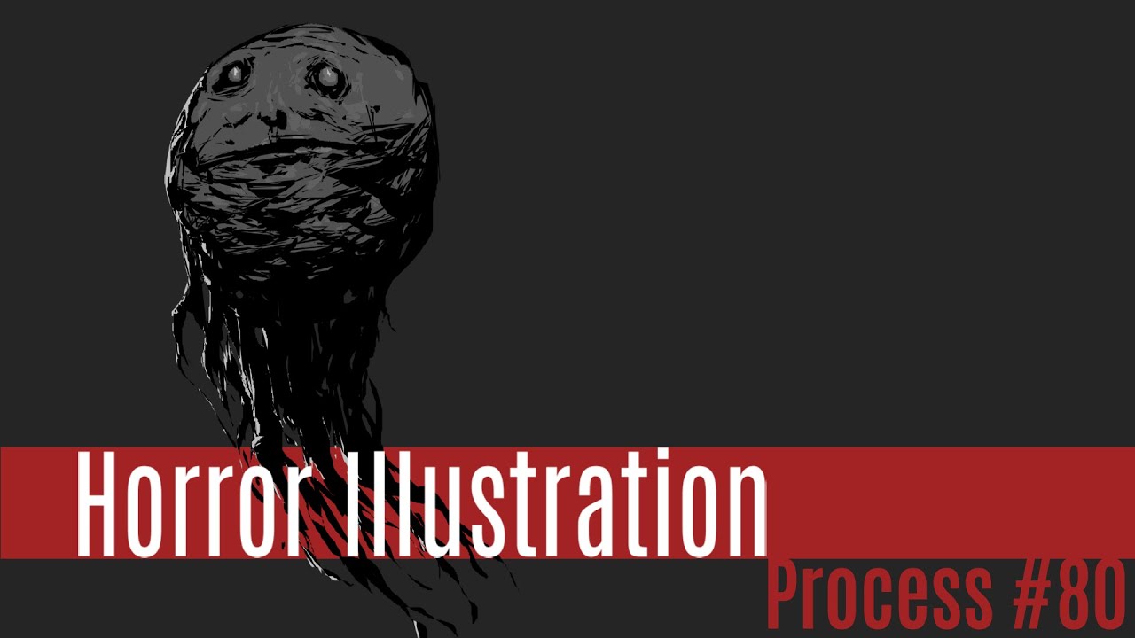 Horror Art Digital Painting - Process #80 in Krita