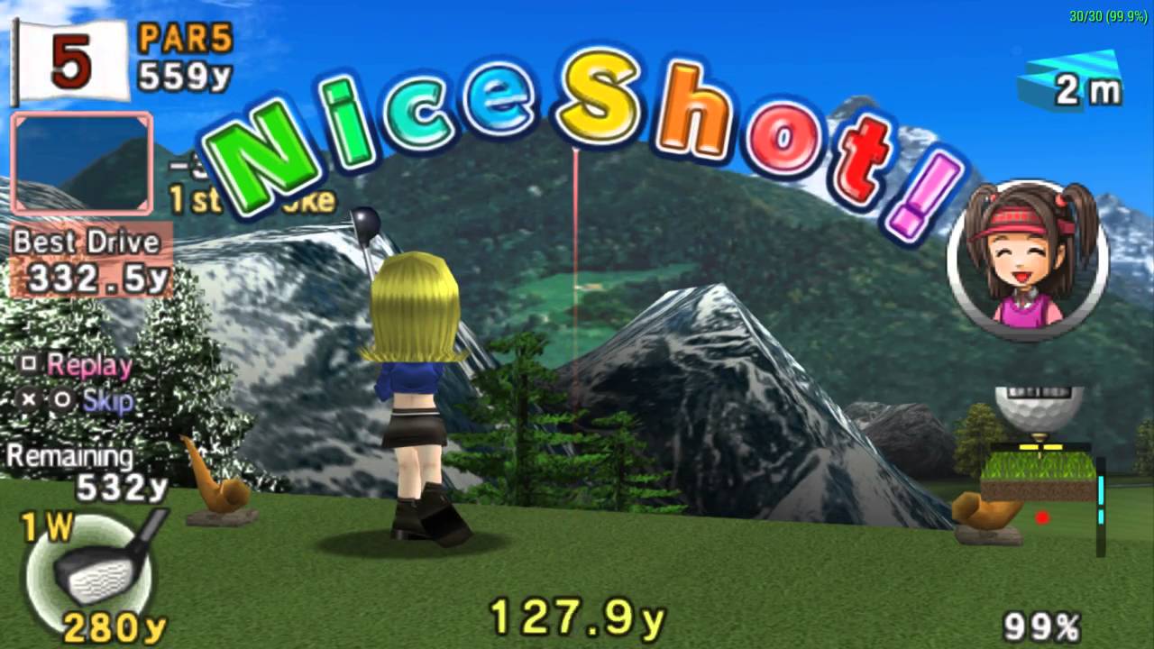 Hot Shots Golf: Open Tee 2 PSP (PPSSPP) gameplay