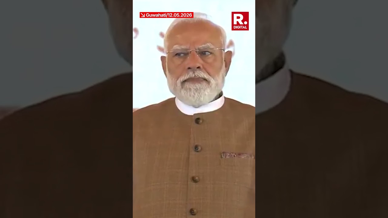 PM Modi Arrives In Guwahati For Himanta Biswa Sarma&rsquo;s Oath Ceremony