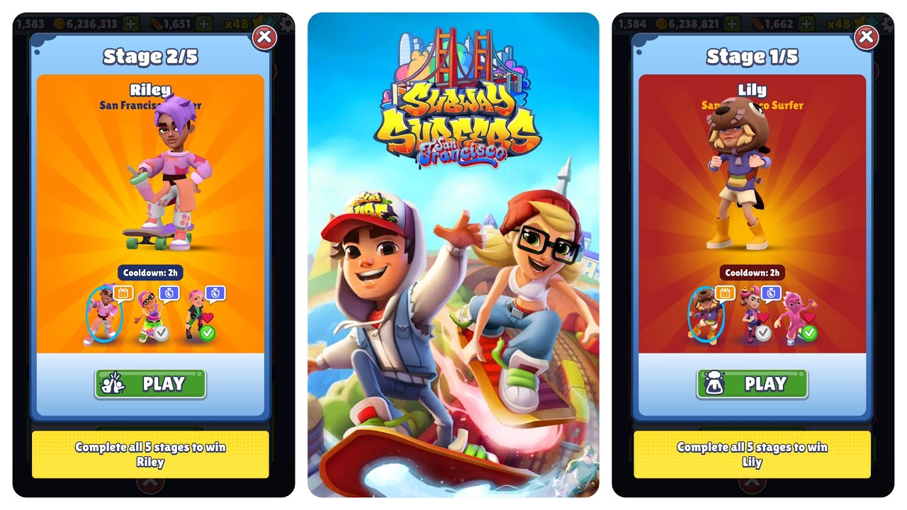 Subway Surfers San Francisco 2024 vs Season Challenge vs No Floor Challenge Floor is Lava
