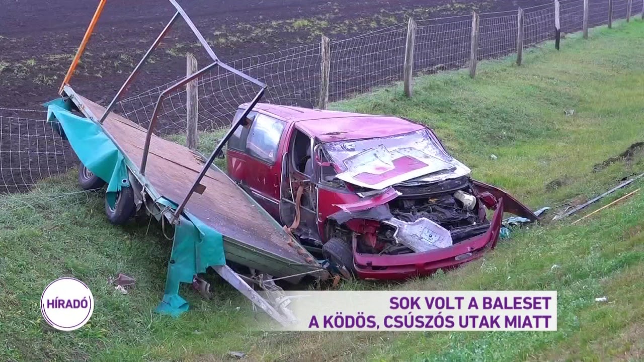 Sok volt a baleset a ködös, csúszós utak miatt