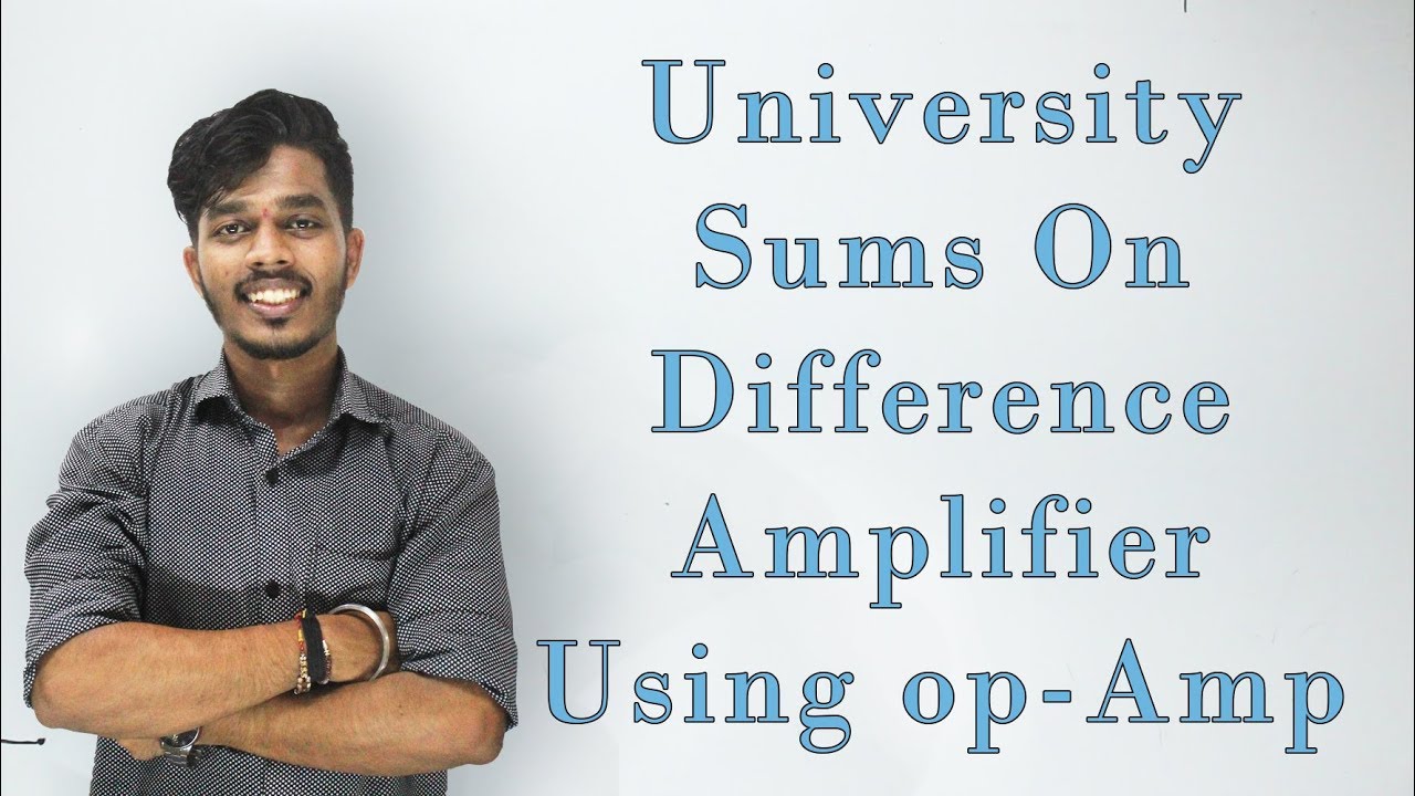 Sums on Difference amplifier using Opamp (Subtractor) | Hindi | [Lec 8]