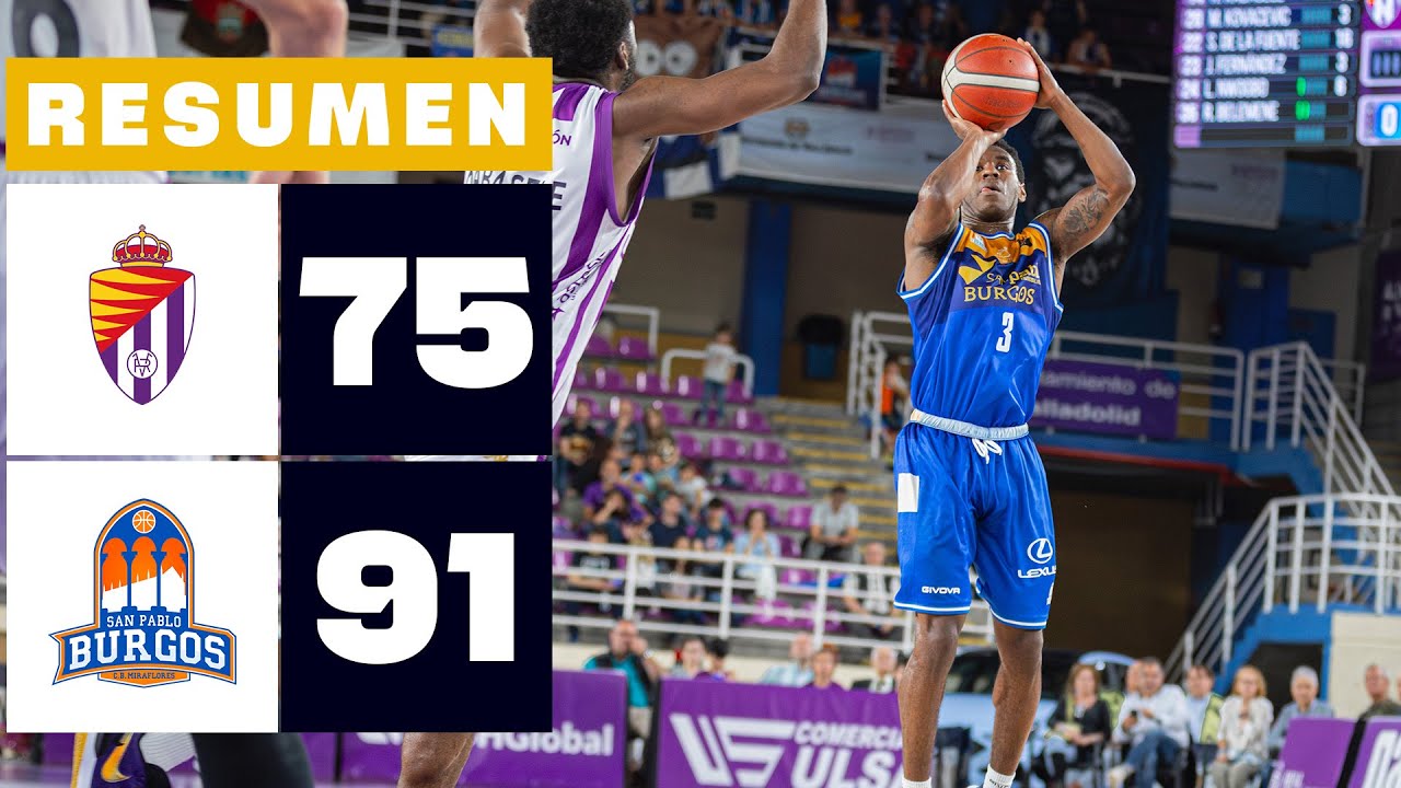UEMC REAL VALLADOLID 75-91 LONGEVIDA SAN PABLO BURGOS | RESUMEN PARTIDO 3 PLAYOFF LEB ORO