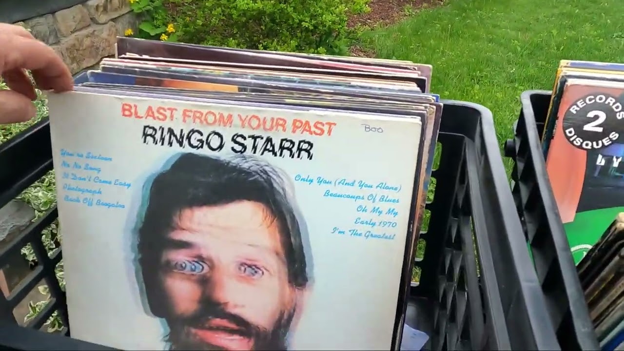 Vinyl Record Hunting at garage sales.