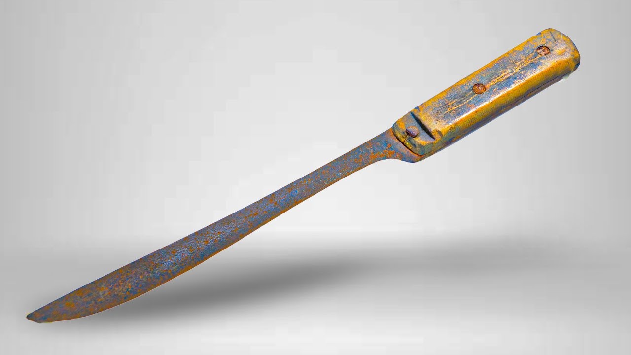 I Restore This Old Rusted Knife - I've Never Seen A Knife Like This!