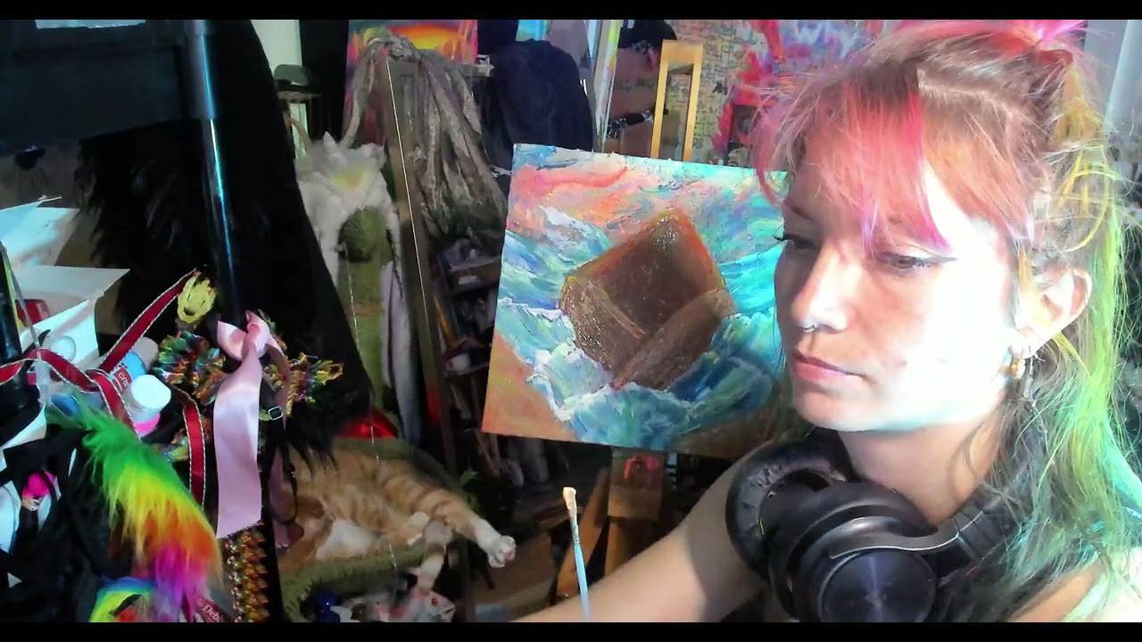 Stop and Relax~ Painting a rendition of Venus by Botticelli ep 3