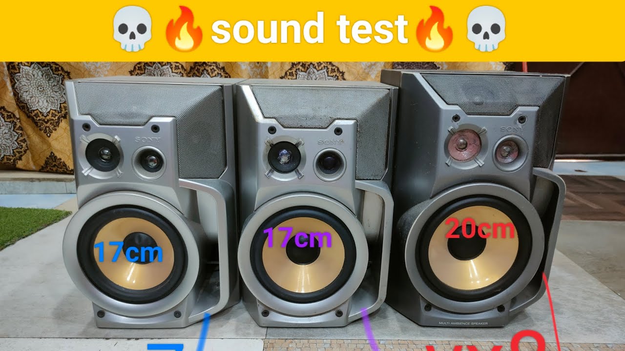Sound test comparison sony speakers 🔥