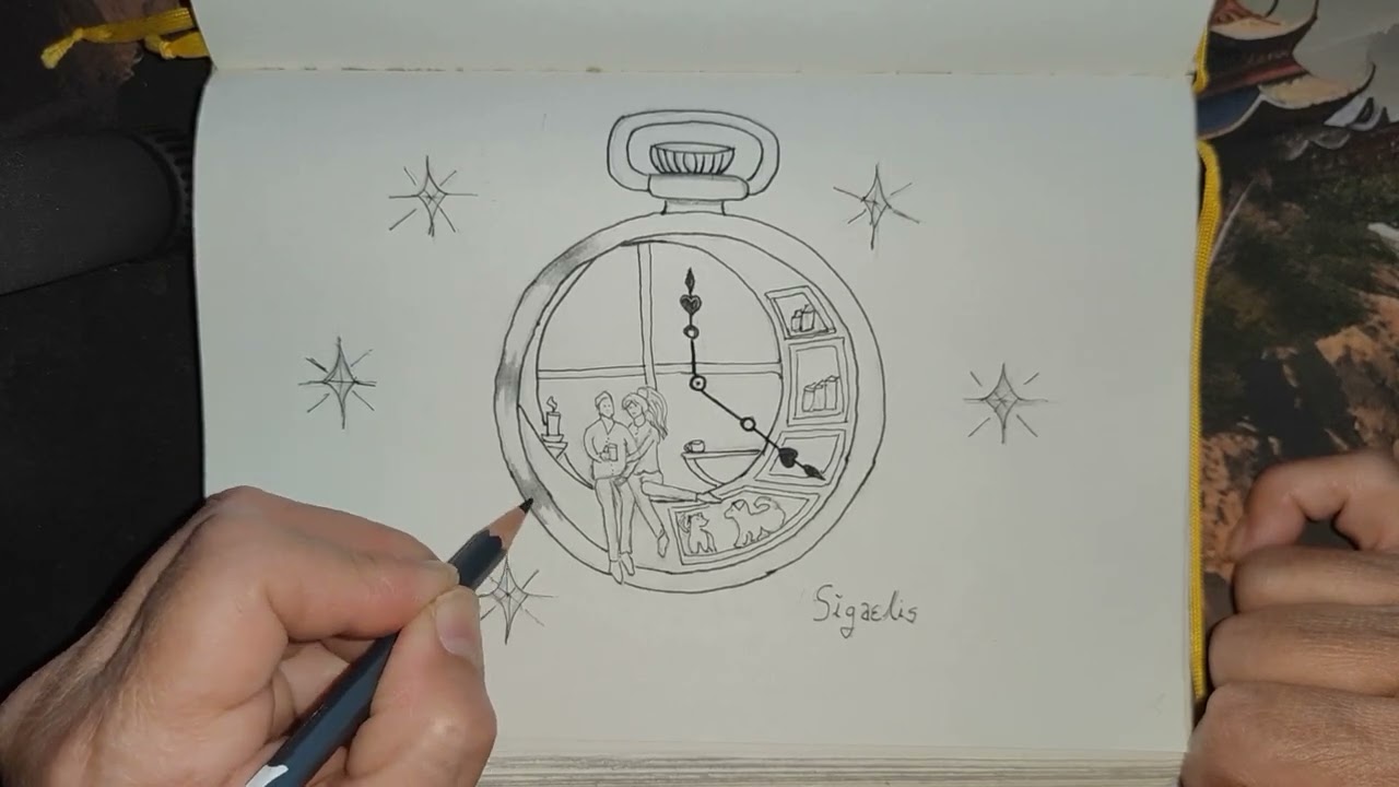 Pocket Watch - Draw - "Time For Two"