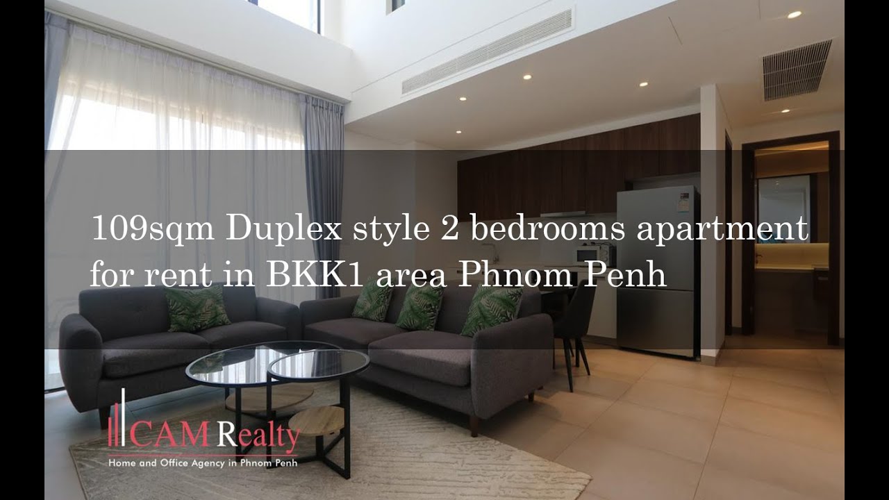 N1357168 - Duplex style 2 bedrooms apartment for rent in BKK1 Phnom Penh