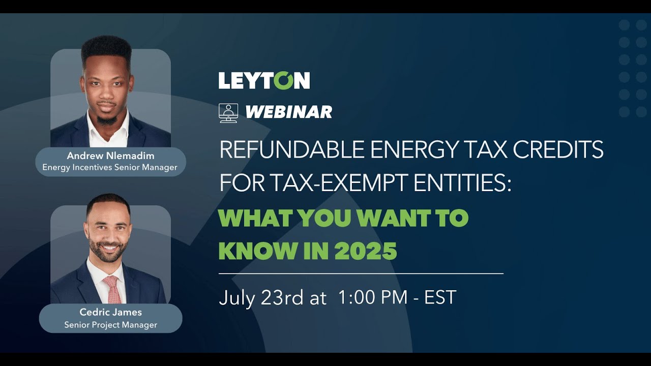 Refundable Energy Tax Credits for Tax-Exempt Entities: What You Want to Know in 2025